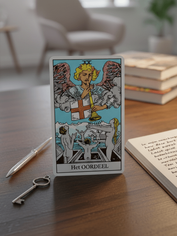 Tarotkaart het Oordeel vertelt v.ooral over een moment van Evaluatie