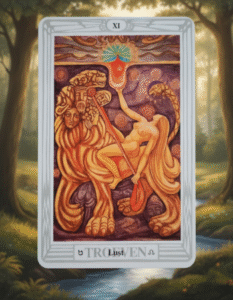 Tarotkaart lust van de Thoth tarot als gereedschap voor schaduw werk.