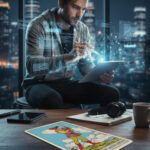 Zwaarden schildknaap is de briljante cognitief ingestelde jongere.