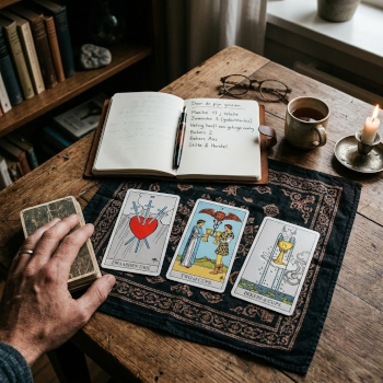 Door de pijn groeien en sterker worden met de lessen van de tarot.