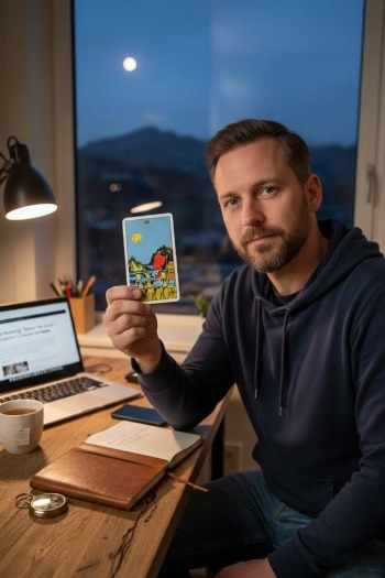 Bekers Acht, de tarotkaart van loslaten en verder gaan.