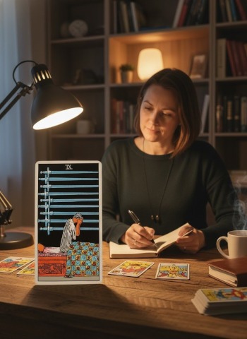 Zwaarden Negen, de tarotkaart van het piekeren.