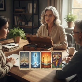 Stoppen met negatieve gedachten door er over te praten en te werken met de tarot..