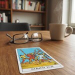 Staven vijf de tarotkaart van "Choose your battles"