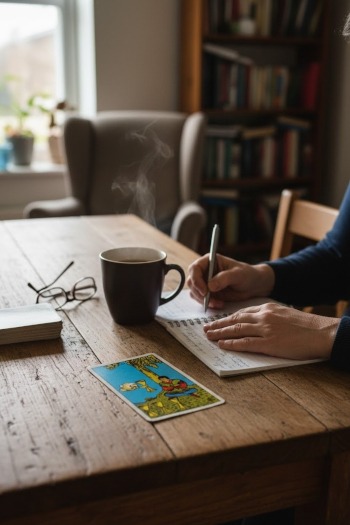 Bekers Vier, de tarotkaart van even helemaal niks!