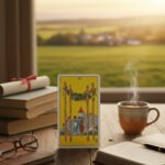 Staven Vier is de tarotkaart van de nieuwe fase, je hebt iets succesvol afgerond: vier je feestje!