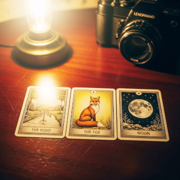 Trouw zijn aan jezelf, Lenormand waarzegkaarten de Weg, de Vos en de Maan als levenslessen.