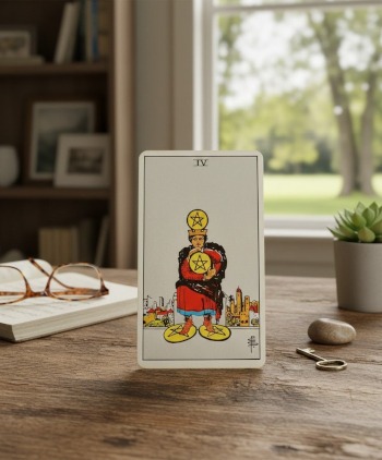 Pentagrammen Vier is ook de tarotkaart van veiligheid en stabiliteit