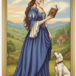 Lenormand kaart De Vrouw Lenormand kaart De Dame