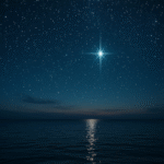 De ster kan een teken van hoopvolle verwachting zijn.