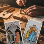 Van talent naar werk met Pentagrammen Drie en Bekers Koning.