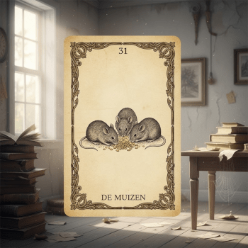 Lenormand kaart De Muizen staat voor diefstal en verlies.