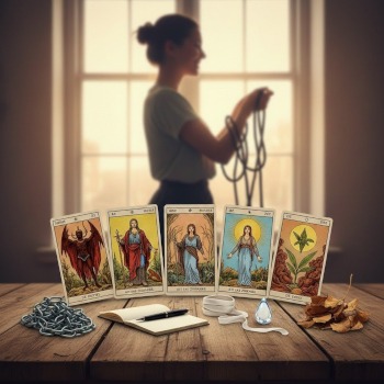 dingen die je kunt loslaten om lichter te leven. Laat je inspireren door tarot.