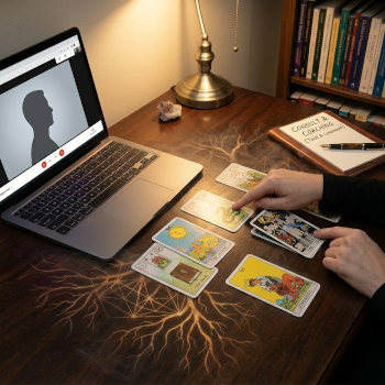 Tarotconsult en tarotcoaching, online, veilig, comfortabel en effectief.