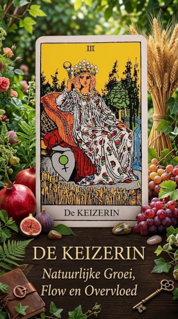 De Keizerin van de tarot staat voor natuurlijke groei en overvloed.