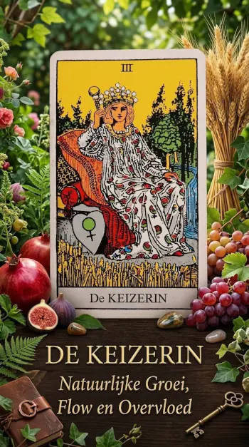 De Keizerin van de tarot staat voor natuurlijke groei en overvloed.