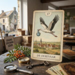 Lenormand kaart de Ooievaar De Ooievaar, Lenormand kaart van de verandering die jezelf teweeg hebt gebracht.
