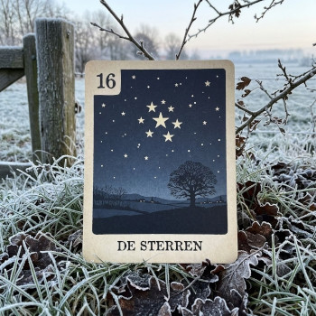 Lenormand kaart De Sterren. Stilstaan bij een moment en beseffen dat het goed is.