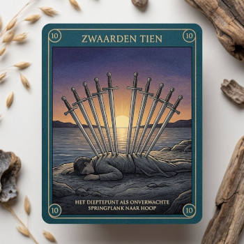 Zwaarden tien, ochtendgloren na de donkerste nacht.
