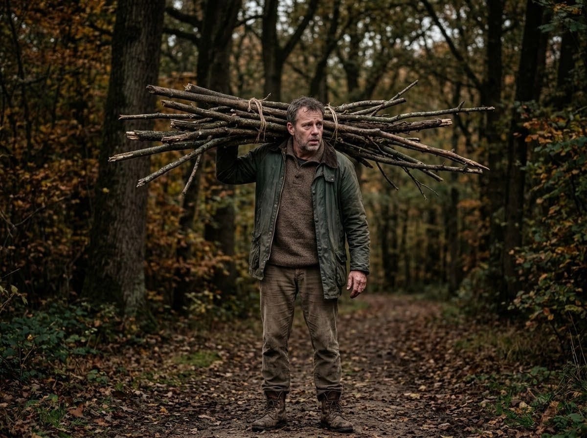 De last van staven tien is dat je aan het werk bent en de last draagt zonder dat je een doel hebt.