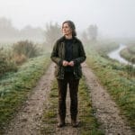 Vrouw in de polder