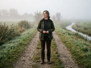 Vrouw in de polder