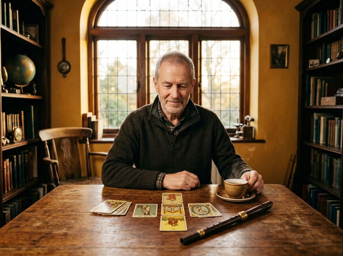 Pentagrammen vijf een tarotkaart met een verhaal over onverwachte armoedigheid en rijkdom